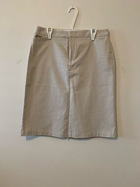 Dockers Cream Pencil Skirt